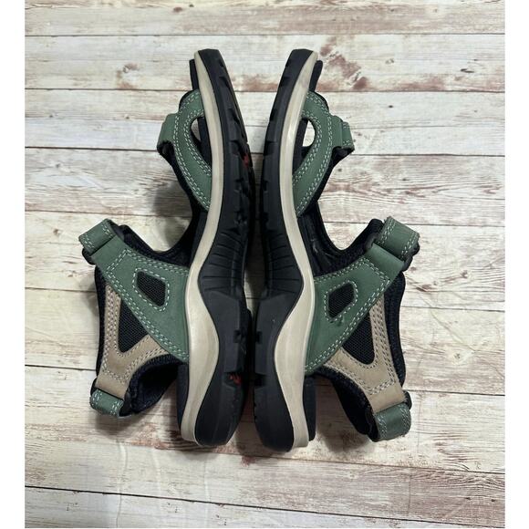 ECCO Yucatan Sandals Women's Size EU 39 8.5 Hiking Adjustable Straps Matcha Sand - Picture 6 of 8